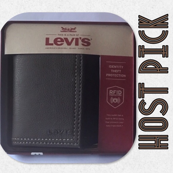 Levi's Other - Men's Levi's RFID-Blocking Trifold Wallet (Brown)